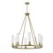 Z-Lite Beau 8 Light Chandelier, Rubbed Brass & Clear 3031-8RB - alternate 8